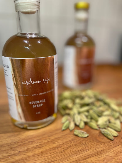 Cardamom Rose--Natural Beverage Syrup